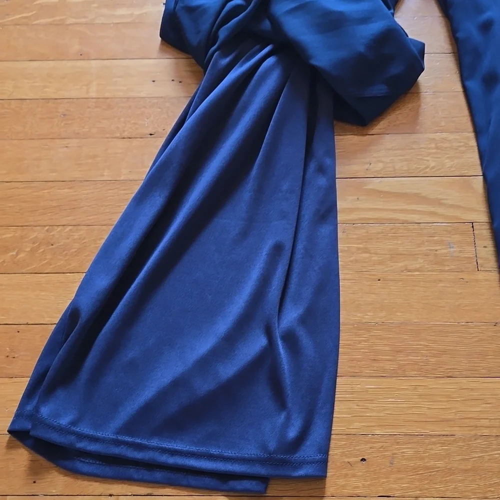 Lulus, Toast to You, Navy, Flutter Sleeve Cutout Jumpsuit, EUC, Women's S - Picture 9 of 16